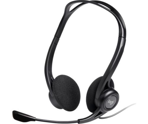 Logitech PC 960 Wired Headset, USB-A, Black