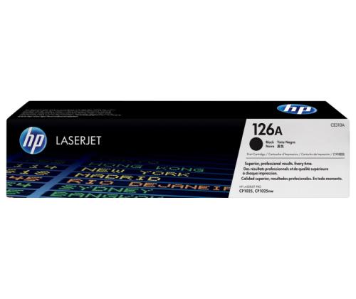 HP 126A (CE310A) Toner Cartridge, Black