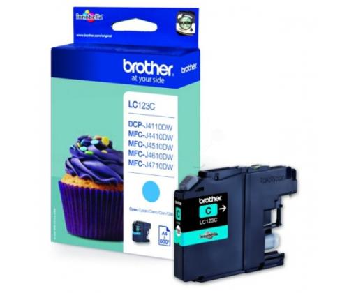 Brother LC123 (LC123C) Ink Cartridge, Cyan