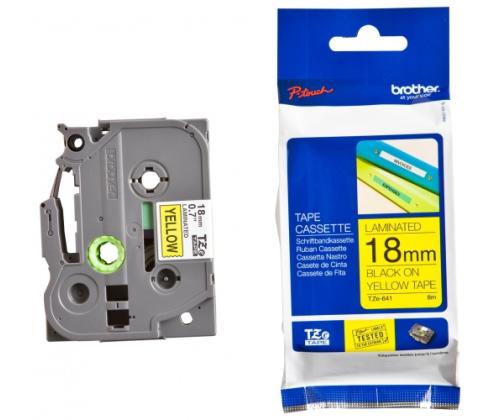 Brother  TZe-641 Yellow/Black (TZE641) 18mm, 8m