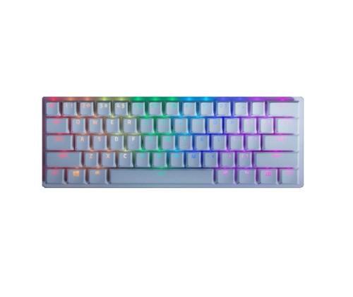 Razer Huntsman Mini Gaming keyboard, RGB LED light, US, Wired, Purple Switch, Mercury White