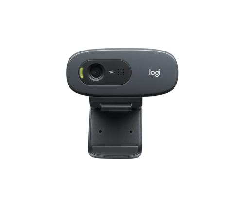 Logitech C270 HD Webcam, Dark Grey