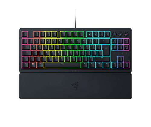 Razer Ornata V3 Tenkeyless Wired Gaming keyboard, Low-profile, RGB LED, USB QWERTY, US, Black