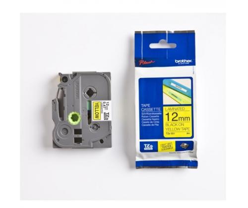 Brother TZe-631 (TZE631) Laminated Label Tape cassette P-touch, Black on Yellow 12mm, 8m