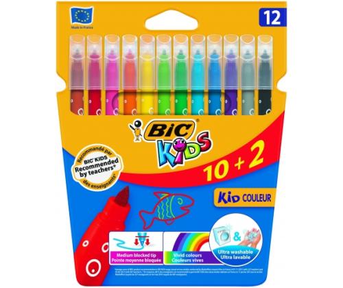 BIC Felt tip pens CF KID750 12 colours 9202937