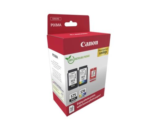 Canon PG-575/CL-576 (5438C004) Photo value pack Ink Cartridge Multipack, BK/CMY