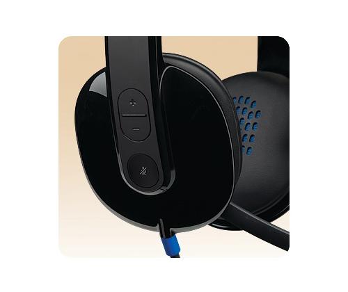 Logitech H540 Wired Headset, USB-A, Black
