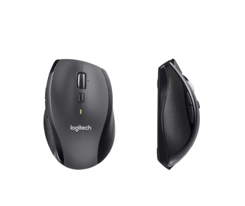 Logitech Marathon M705 Wireless Mouse, RF Wireless, 1000 DPI, Black/Grey