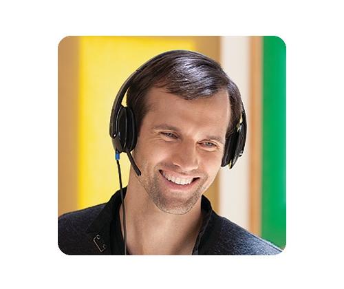 Logitech H540 Wired Headset, USB-A, Black