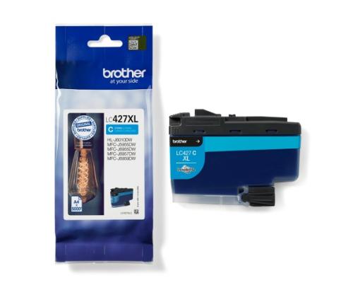 Brother LC-427XLC (LC427XLC) Ink Cartridge, Cyan