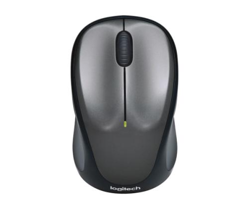 Logitech M235 Wireless Mouse, RF Wireless, 1000 DPI, Grey