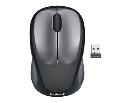 Logitech M235 Wireless Mouse, RF Wireless, 1000 DPI, Grey