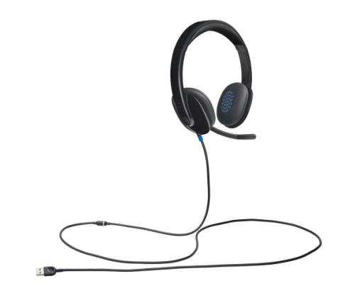 Logitech H540 Wired Headset, USB-A, Black