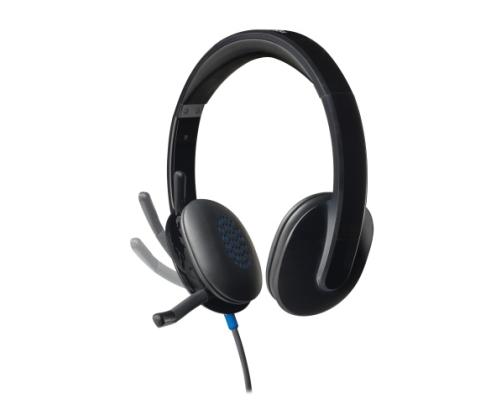 Logitech H540 Wired Headset, USB-A, Black