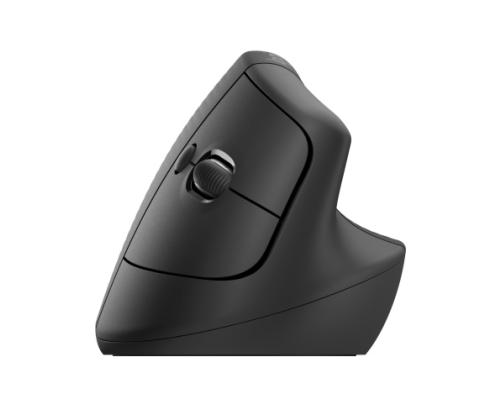 Logitech Lift Vertical for Business Wireless Mouse RF Wireless + Bluetooth, 4000 DPI, Graphite