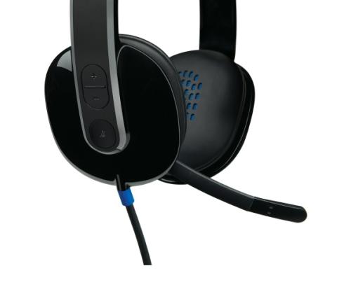 Logitech H540 Wired Headset, USB-A, Black