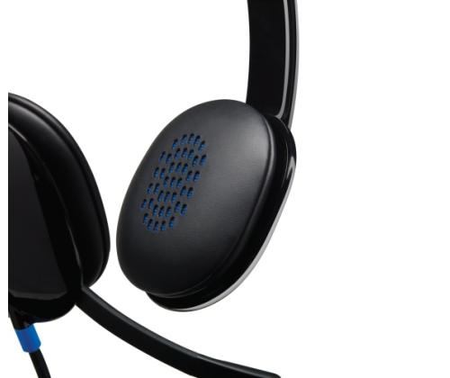 Logitech H540 Wired Headset, USB-A, Black
