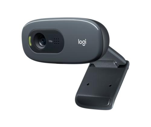 Logitech C270 HD Webcam, Dark Grey