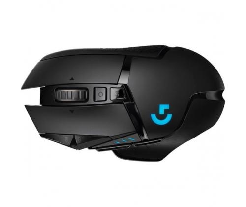 Logitech G502 LIGHTSPEED Wireless Gaming Mouse, RF Wireless, 25600 DPI, Black