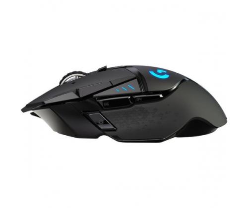 Logitech G502 LIGHTSPEED Wireless Gaming Mouse, RF Wireless, 25600 DPI, Black