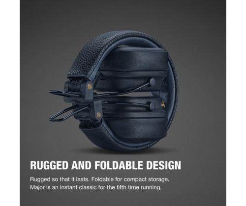 Marshall Major V Wireless Headphones, Bluetooth, Midnight Blue