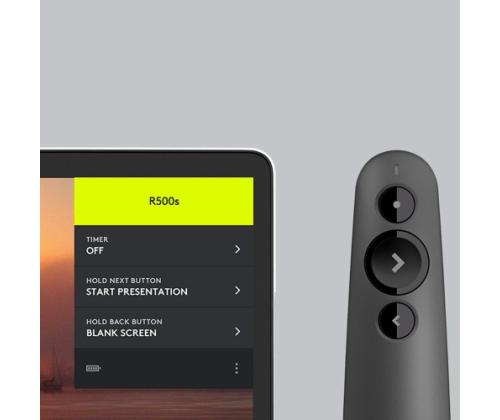 Logitech R500s Laser Presentation Remote, Graphite