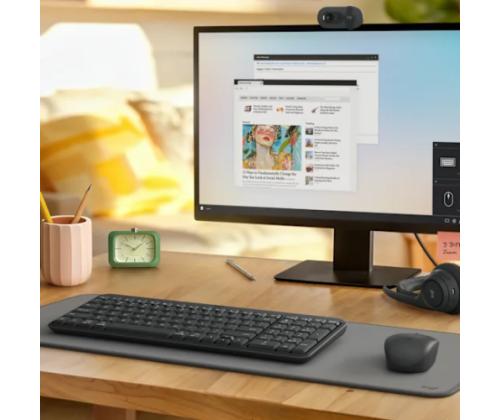 Logitech K250 Compact Wireless Keyboard, Bluetooth, US Int, Graphite