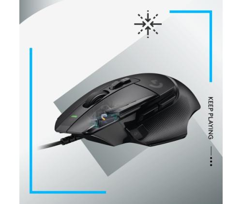 Logitech G G502 X Wired Gaming Mouse, USB Type-A, Black