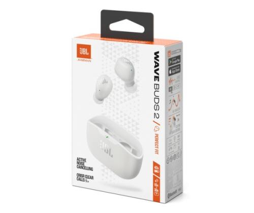 JBL Wave Buds 2 Wireless Earphones Earbuds, Bluetooth, White