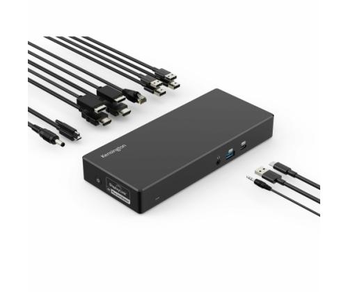 Kensington SD4781P EQ Docking Station USB-C &amp; USB-A Dual 4K, Black