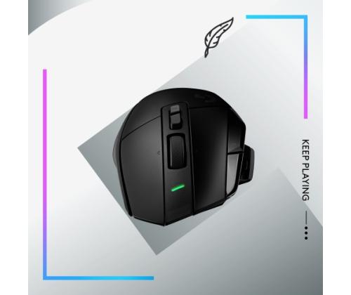 Logitech G502 X LIGHTSPEED Wireless Gaming Mouse, RF Wireless, 25600 DPI, Black