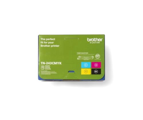 Brother TN-243CMYK (TN243CMYK) Toner Cartridge, Black, Cyan, Magenta, Yellow