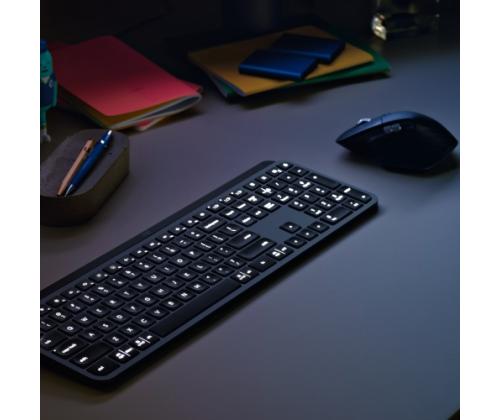 Logitech MX Keys Combo for Business Gen 2 Wireless Keyboard + Mouse +Palm Rest, US Int, Graphite