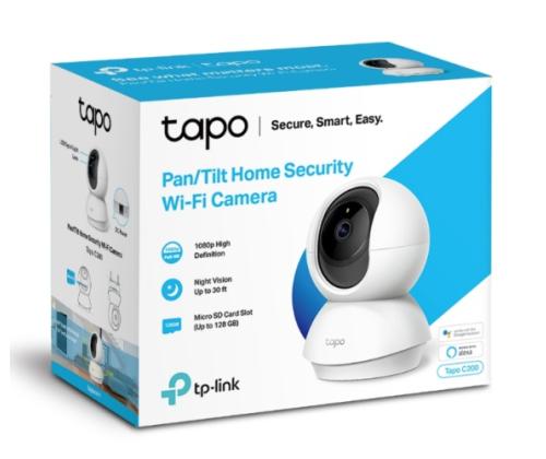 TP-Link Tapo C200 Pan/Tilt Home Security Wi-Fi Camera, White