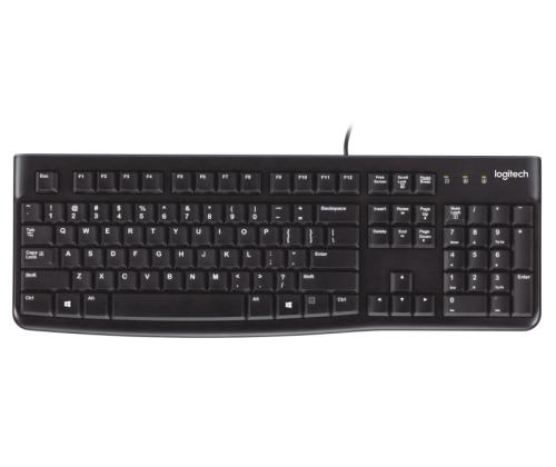 Logitech K120 Wired Keyboard USB-A US Int, Black (SPEC)