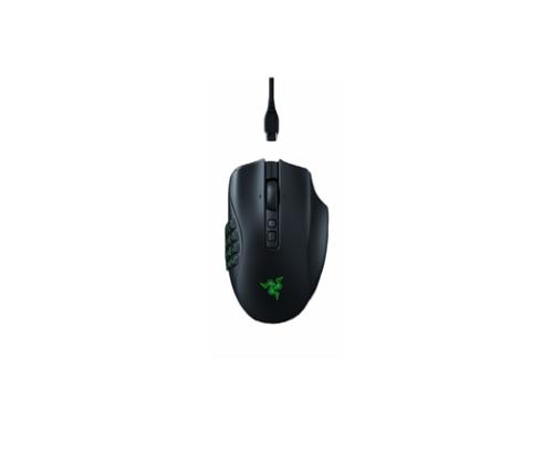 Razer Naga V2 Pro Wireless Gaming Mouse RF Wireless + Bluetooth + USB-C, 30000 DPI, Black