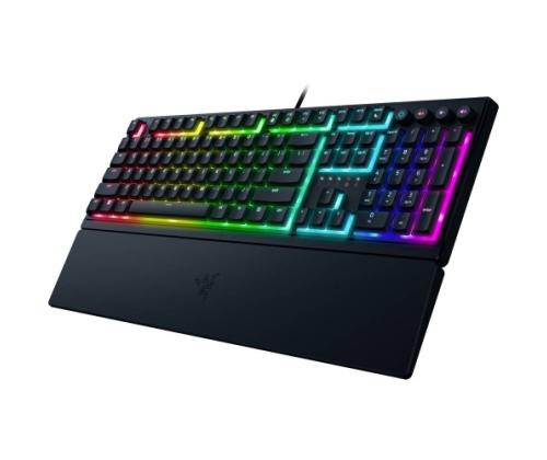 Razer Ornata V3 Wired Gaming Keyboard RGB, Mecha Membrane Switch, DE, Black