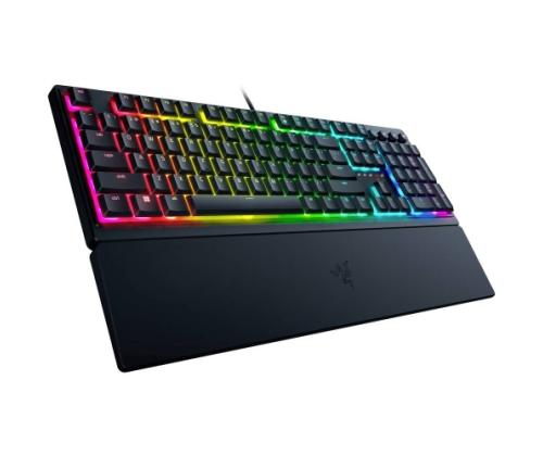 Razer Ornata V3 Wired Gaming Keyboard RGB, Mecha Membrane Switch, DE, Black