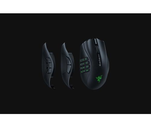 Razer Naga V2 Pro Wireless Gaming Mouse RF Wireless + Bluetooth + USB-C, 30000 DPI, Black