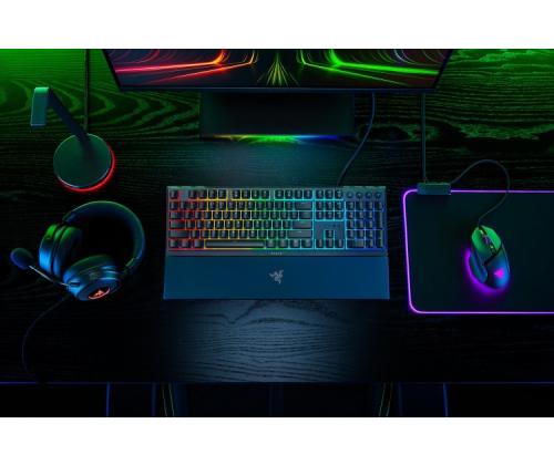 Razer Ornata V3 Wired Gaming Keyboard RGB, Mecha Membrane Switch, DE, Black