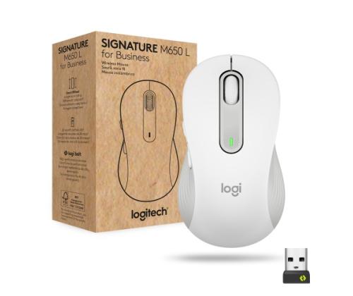 Wireless mouse Logitech M650, White