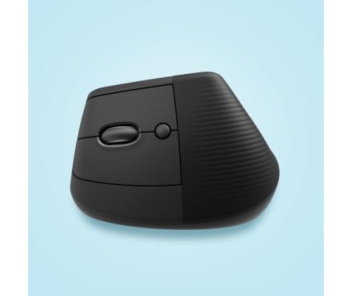 Logitech LIFT Left Wireless Mouse, RF Wireless + Bluetooth, 4000 DPI, Graphite (SPEC)