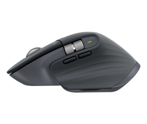 Logitech MX Master 3S Wireless Mouse RF Wireless + Bluetooth, 8000 DPI, Graphite