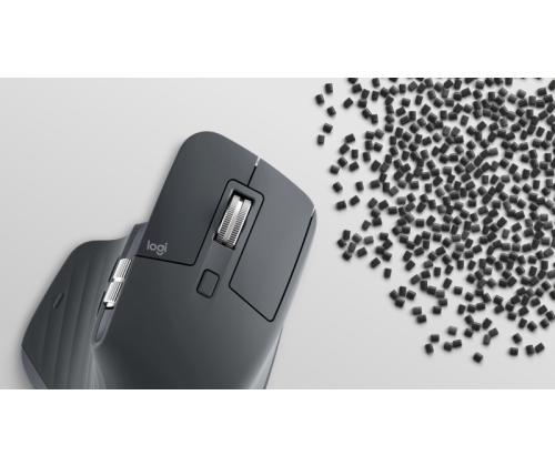 Logitech MX Master 3S Wireless Mouse RF Wireless + Bluetooth, 8000 DPI, Graphite
