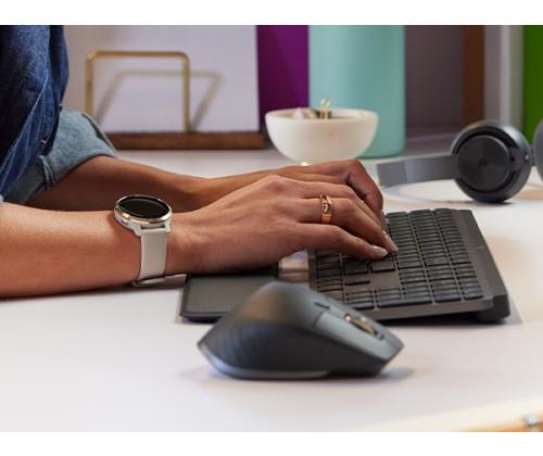 Logitech MX Master 3S for Business Wireless Mouse RF Wireless + Bluetooth, Laser, 8000 DPI, Graphite