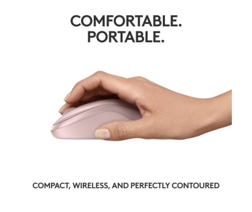 Logitech M240 Silent Wireless Mouse, Bluetooth, Rose