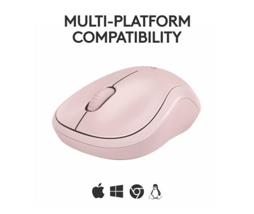 Logitech M240 Silent Wireless Mouse, Bluetooth, Rose