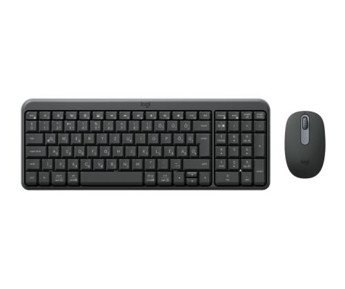 Logitech MK250 Compact Combo Wireless Keyboard + Mouse, Bluetooth, US Int, Graphite