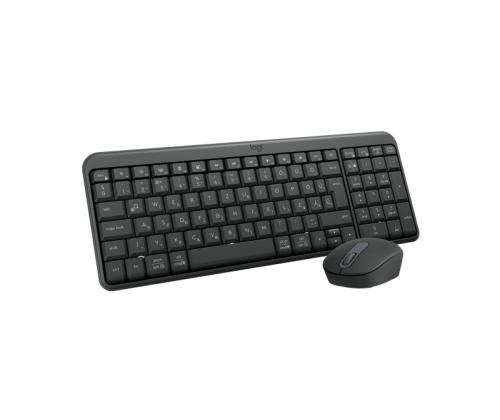 Logitech MK250 Compact Combo Wireless Keyboard + Mouse, Bluetooth, US Int, Graphite