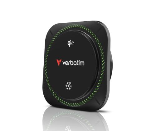 Verbatim 31860 Charge 'n' Drive Qi2 Magnetic Wireless Car Charger RGB, Black